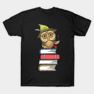 Owl Book Nerd T-Shirt